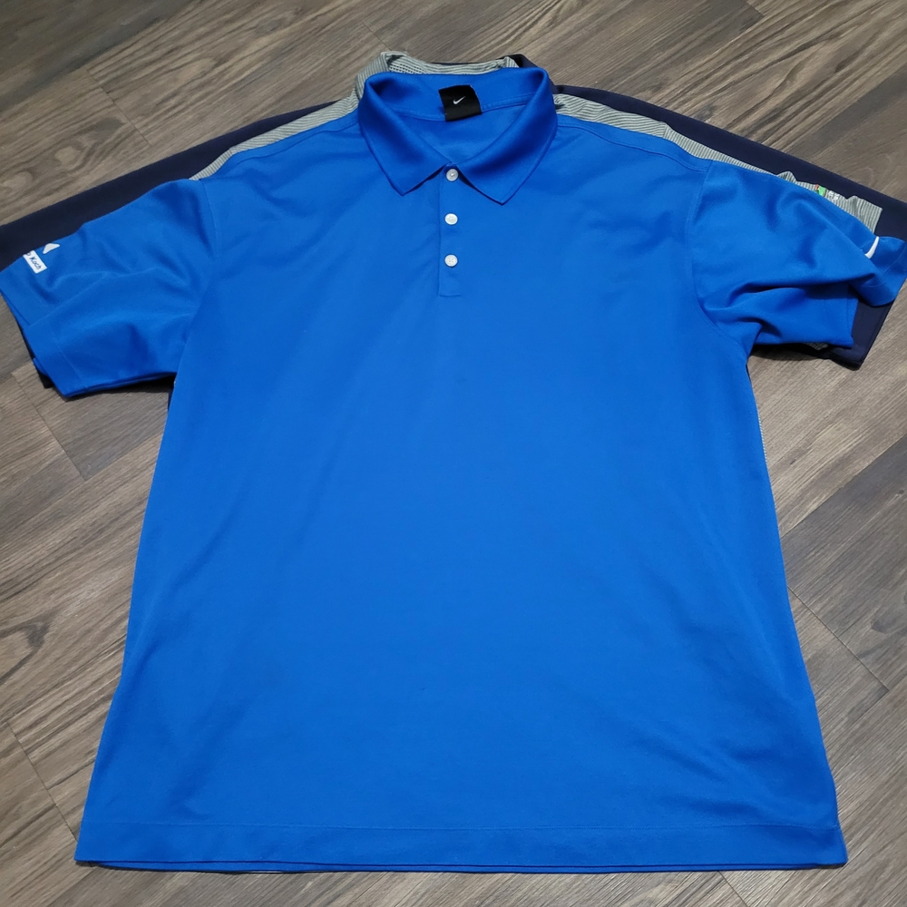 Nike Men's Navy Polo Shirt Bundle Lot XL Tiger Woods - Picture 4 of 14